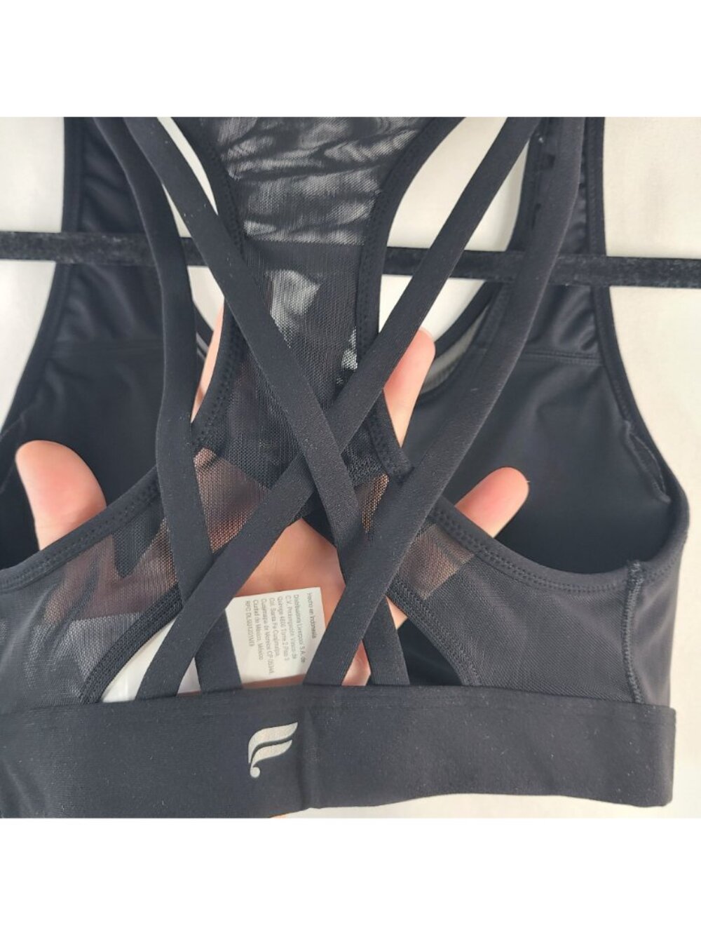 NEW Fabletics Principal High Impact Sports Bra Black Sz XS With Strappy Back - Picture 4 of 5
